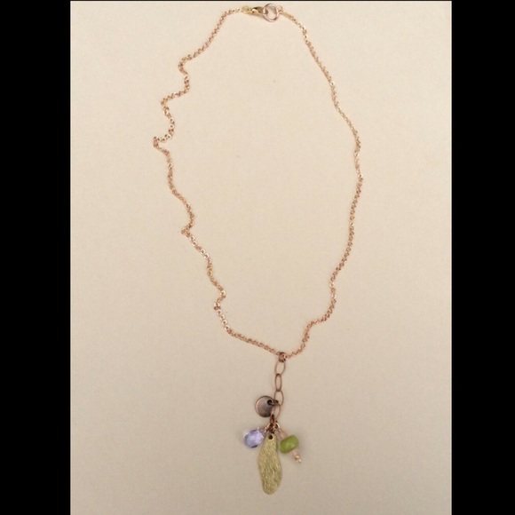 Handcrafted Sundance charm Gold plated natural gemstone Necklace - Picture 4 of 6